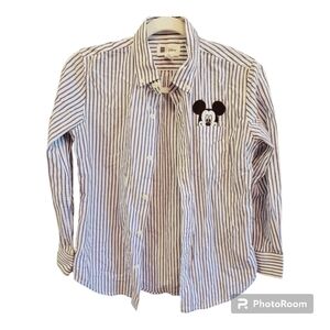 GAP Disney Striped Button Down Shirt Unisex